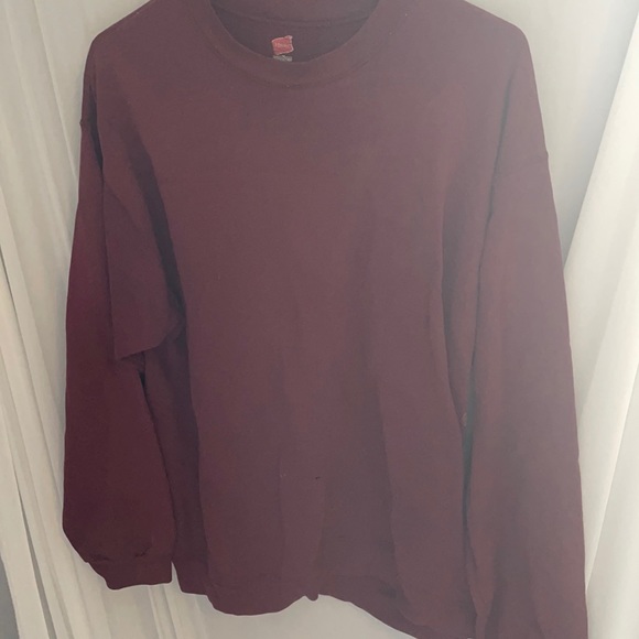 Maroon “Work/Craft” Thin Worn Sweatshirt - Picture 1 of 7